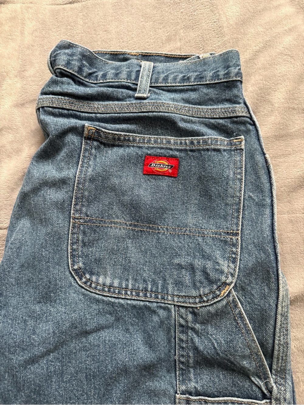 Dickies Men’s Light Blue Relaxed Carpenter Jeans